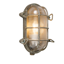 Faretto da soffitto/parete nautica - rustico - Acciaio,Vetro - Marrone - Ovale Max. 1 x Watt - Qazqa características