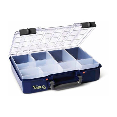 raaco Scatola d'assortimento B.337xD.278xH.80mm Parte inferiore PP/coperchio a.PC m.9 scompartimenti