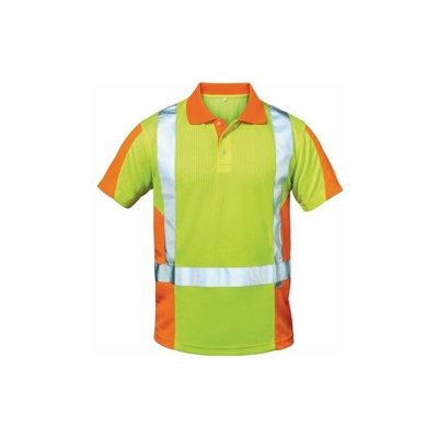 elysee Attenzione protezione polo polo Zwolle taglia S giallo/arancione 75% PES/25% CO Feldtmann