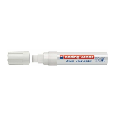edding Marcatore a gesso 4090 bianco Punta a cuneo Larghezza della linea ca. 4-15 mm