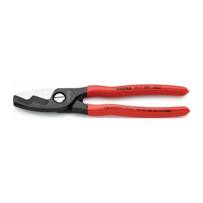 KNIPEX Cesoia per cavi con doppio tagliente plastificato 200 mm