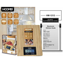 Bilancia digitale da cucina in bambù fino a 5 Kg HM-1212 - HOOMEI características