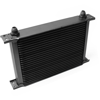 Wiltec - Radiatore nero dell'olio universale alluminio 25 file alette per raffreddamento olio motore
