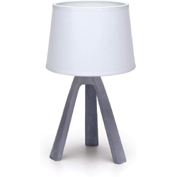 Aigostar - Abat jour Minimal lampada da tavolo E14 grigia e bianca características