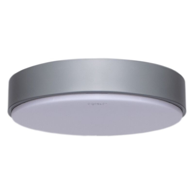 Plafoniera Led 20W Cornice Grigia Applique Tondo Bianco Freddo 6500K - AIGOSTAR