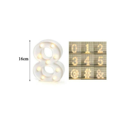 Lettere dell'alfabeto e Numeri LED 16 cm | 8 - SESAMALL