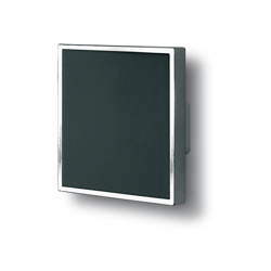 Maniglia quadrata con inserto nero centrale effetto cromato lucido 65x65x25 - 405 Quadra - POLIDEAS precio