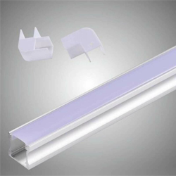 10x Profili in alluminio 2 Metri a incasso con Copertura in Plastica Opaca Bianca per strip led strisce - UNIVERSO en oferta