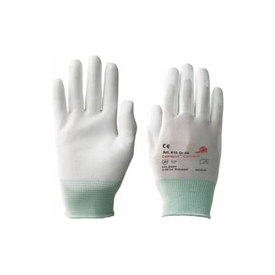 Guanti Camapur Comfort 616 taglia 9 jersey PA bianco con PUR EN 388 Cat.II 10 PA - Honeywell