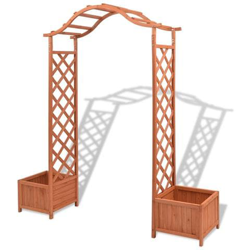 Traliccio Ad Arco Per Rose Con Fioriere 180x40x205 Cm en oferta