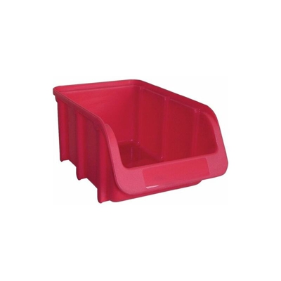 Hünersdorff Portarifiuti a giorno a giorno dimensione 2 rosso L.165/135xL.105xH.75mm PP impilabile