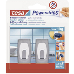 Gancio tesa Powerstrips® Small convesso Acciaio inox (spazzolato) 57999-00-02 tesa Contenuto: 2 pz. en oferta