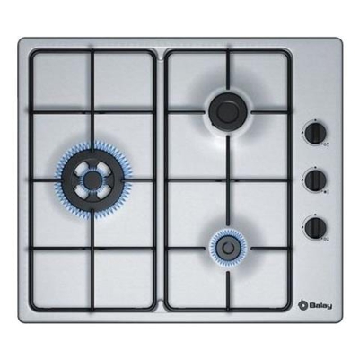 Piano Cottura 3ETX463MB a Gas 3 Fuochi Gas Colore Inox