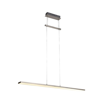 Lampada a sospensione Riley - Moderno - Plastico,Metallo - Acciaio - Oblungo Non sostituibile Max. 1 x 30 Watt - Qazqa