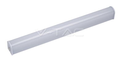 Lampada applique lineare LED SMD V-TAC da parete Tappi chiusura bianco 10W 950LM 150° IP44 VT-7010 W – SKU 3919 Bianco freddo 6400K