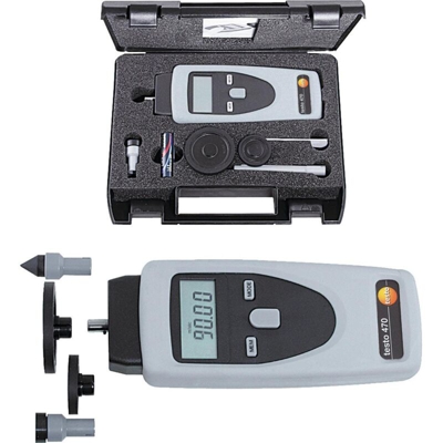 testo 0563 0470 Tachimetro Ottico, Meccanico 1 - 19999 giri/min 1 - 99999 giri/min