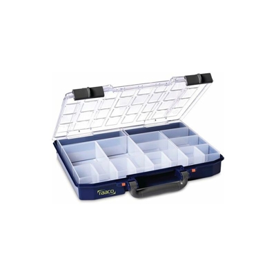raaco Scatola d'assortimento B.337xD.278xH.57mm Parte inferiore PP/coperchio a.PC m.16 scompartimenti