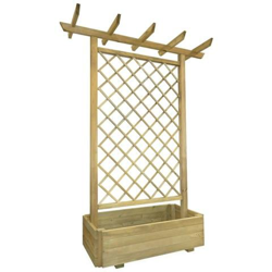 Fioriera Con Pergolato Da Giardino 162 X 56 204 Cm In Legno en oferta
