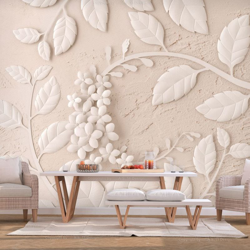 Fotomurale Paper Flowers Beige cm 300x210 Artgeist precio