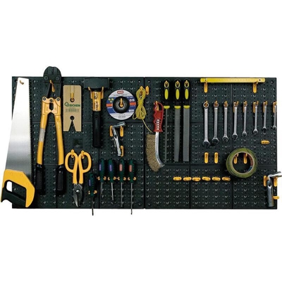 Pannello Portautensili Da Lavoro L500xp18xh500 mm Con 50 Ganci Accessori - ART PLAS