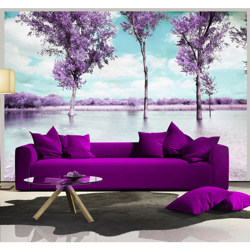Fotomurale Heather paesaggio cm 300x210 Artgeist en oferta