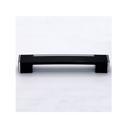 Maniglia squadrata bicolore trasparente e nera 205x30x30mm - 306 Soul - POLIDEAS precio