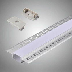 10x Profili da incasso a scomparsa in alluminio 2 M Large a Filo con Copertura in Plastica Opaca per strip led strisce - UNIVERSO características