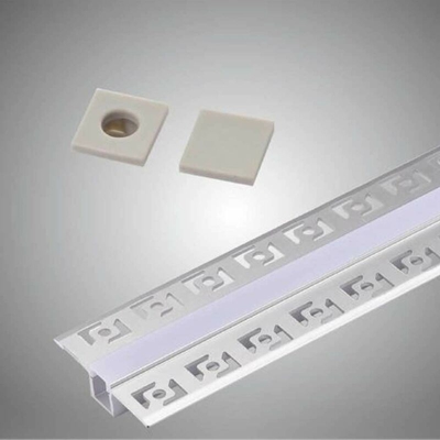 10x Profili da incasso a scomparsa in alluminio 2 M Small a Filo con Copertura in Plastica Opaca Bianca per strip led strisce - UNIVERSO