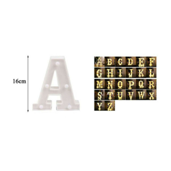 Lettere dell'alfabeto e Numeri LED 16 cm | A - SESAMALL precio