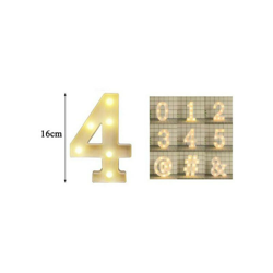 Lettere dell'alfabeto e Numeri LED 16 cm | 4 - SESAMALL precio