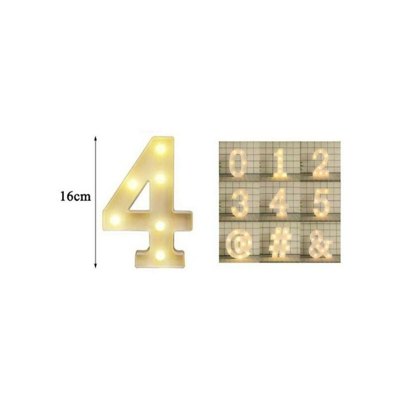 Lettere dell'alfabeto e Numeri LED 16 cm | 4 - SESAMALL