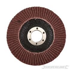 Disco a lamella in ossido di alluminio 115 mm Grana 80 - Silverline en oferta