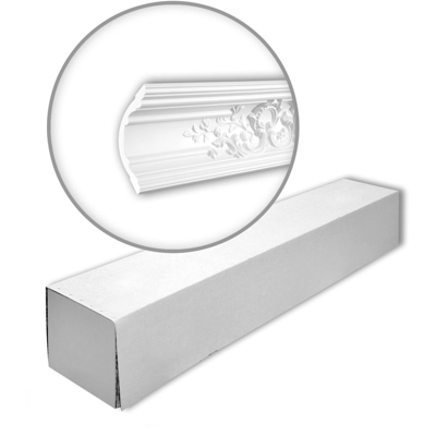 Profhome 150252 1 Scatola 4 pezzi Cornice soffitto parete 8 m - PROFHOME DECOR