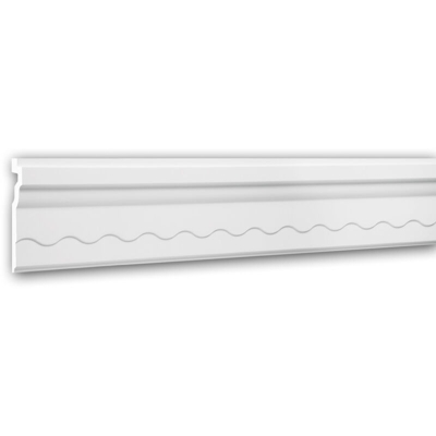 Cornice soffitto parete 150268F Profhome modanatura tipo stucco cornice flessibile modanatura stile neoimpero bianco 2 m - PROFHOME DECOR