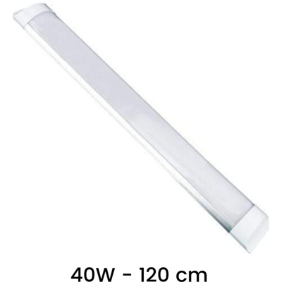 Plafoniera Led Slim 40W 120 cm 4000 Lumen Sottopensile Ripiani Cucina | Bianco Naturale 4000K - MILLE LUCCIOLE