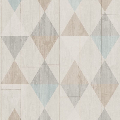 DUTCH WALLCOVERINGS Carta da Parati Legno/Diamante Beige 42505-30