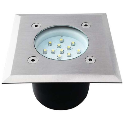 faro carrabile led 0,7 watt gordo 20000 ore 220-240 volt CE IP65 bianco freddo esterno quadrato kan 22051 - KANLUX