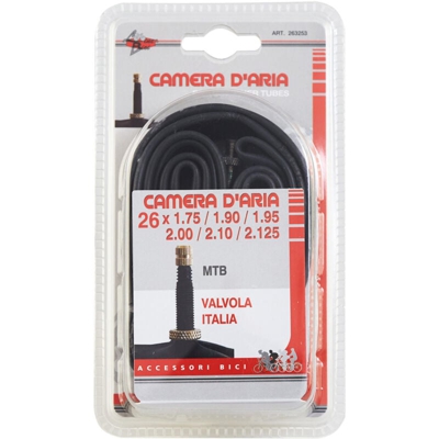 Rhutten - Camera d'aria bici accessori bicicletta mtb 26 valvola italia 195/210