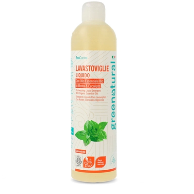 Lavastoviglie Liquido Menta ed Eucalipto 500 ml - GREENPIPE