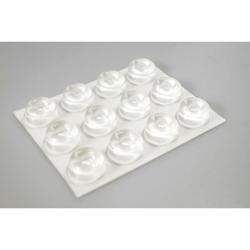 2210C12-C Piedino di fissaggio autoadesivo, rotondo Trasparente (Ø x A) 22.3 mm x 10.1 mm 12 pz. - Toolcraft en oferta