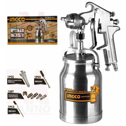 Ingco - AEROGRAFO SERBATOIO INFERIORE 1,8MM 1000CC - IN ACCIAIO en oferta