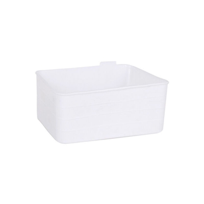 Bigbuy Home - Contenitore per Sistemare Multiuso Jano Flessibile Bianco (18 X 13,5 x 7,5 cm)