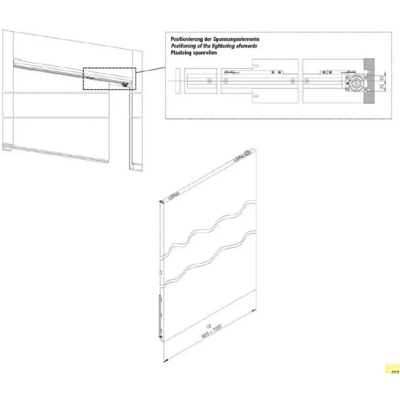 Kit ""Klose"" Koblenz X Anta Scorrevole Per Binario Portata Kg.80 - KRONA KOBLENZ