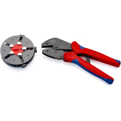 Pinze Con Profili Rivista Multicrimp® Portanti Di Ricambio, Sezione Conduttore In Mm²: 0,5-6 0,5-6 0,25-6 Lunghi. 250 Millimetri - KNIPEX