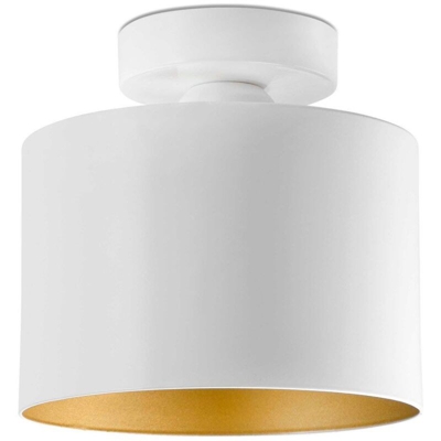 Faro - JANET Lampada da soffitto a soffitto - Bianco e oro - Metallo