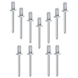 Blister 25 pz rivetti a strappo rivetto alluminio testa bombata Ød 6x25 l(mm) - TECFI precio