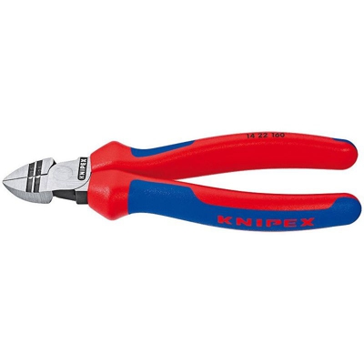 Knipex Tronchese laterale con spelacavi rivestiti in materiale bicomponente 160 mm - 14 22 160 SB