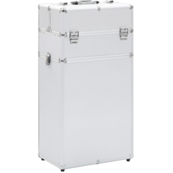 Valigia Trolley per Cosmetici in Alluminio Argento - VIDAXL en oferta