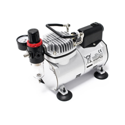 Compressore Da Tavolo Af18-2 Da Tavolo Silenzioso Da 25 Lt/Min Valvola Anticondensa Aerografia - WILTEC en oferta