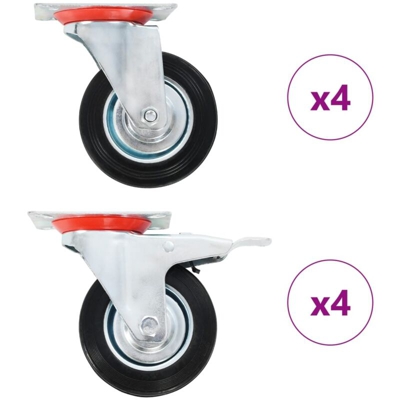 Vidaxl - Ruote Girevoli 8 pz 100 mm